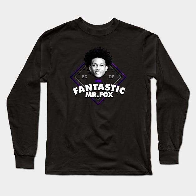 Fantastic Mr. De'Aaron Fox Long Sleeve T-Shirt by huckblade